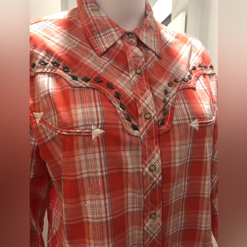 Women’s Red Plaid Western Shirt by Ariat